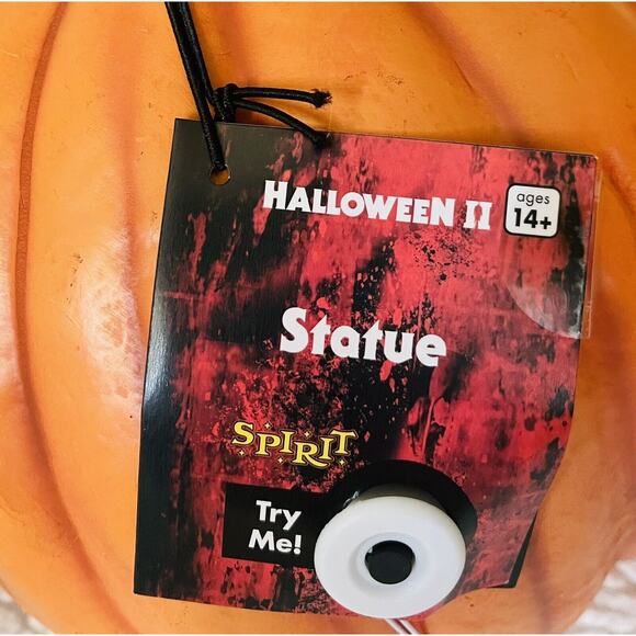 Spirit Halloween II Pumpkin Light Up Statue Michael Myers Jack O Lantern - Picture 9 of 11